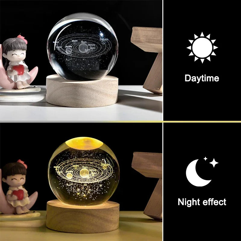 Luminous Crystal Ball LED Night Light Zagiz