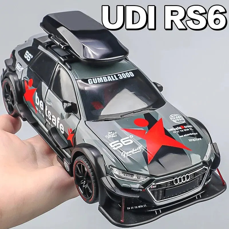 1:24 RS6 Racing Die-Cast Alloy Model Car - Stylish Collector's Item