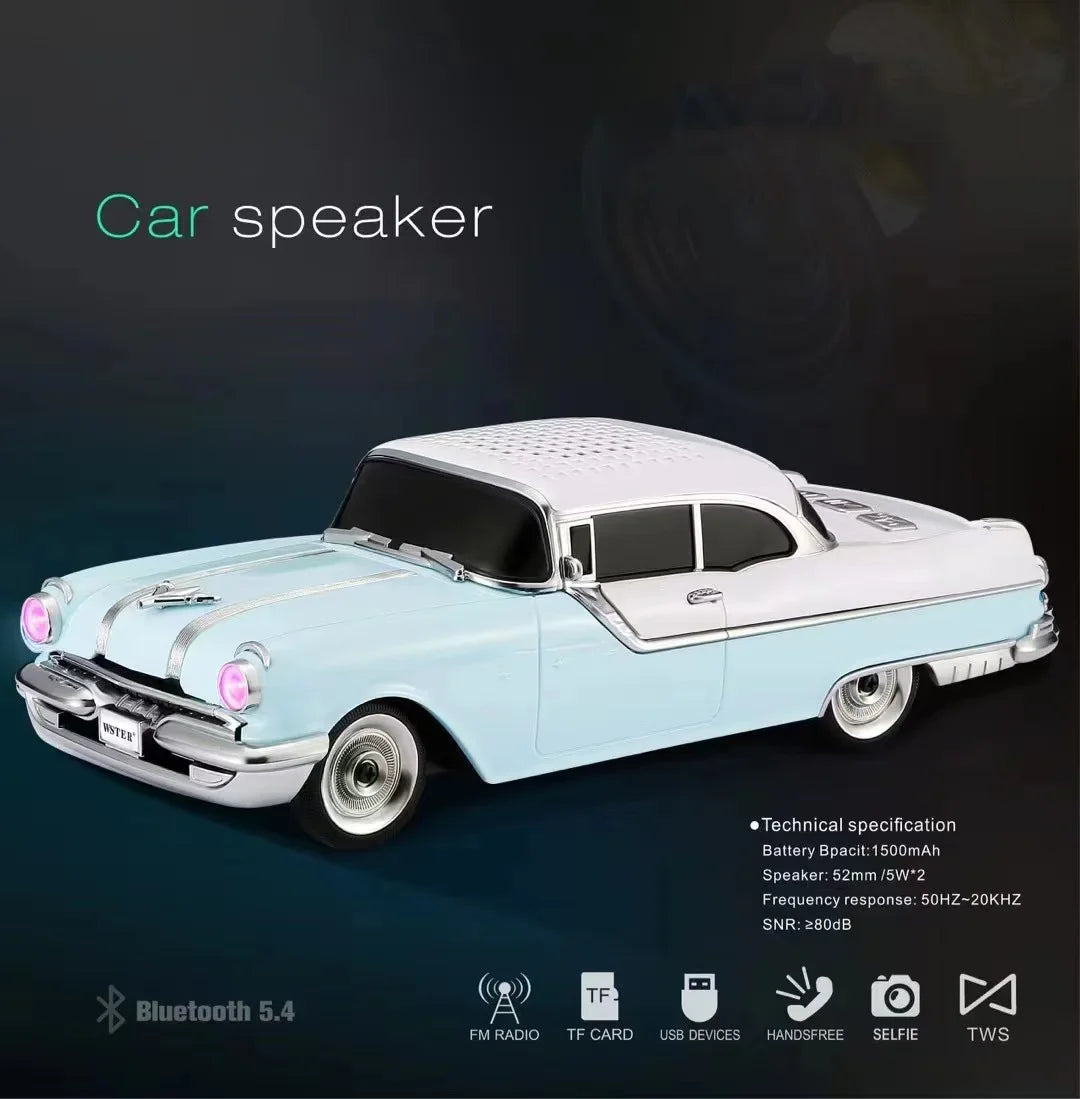 Classic Car Shaped Wireless Bluetooth Sound Box Zagiz