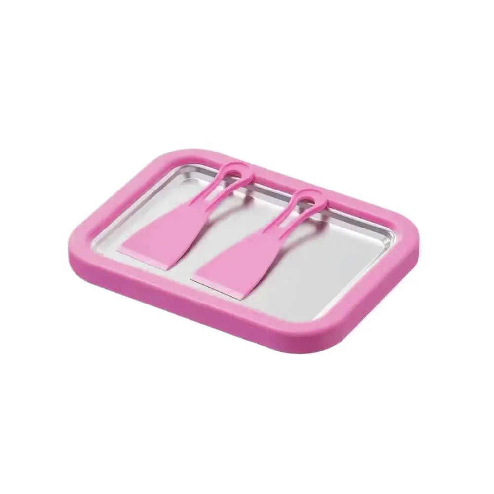 Ice Cream Maker Pan with 2 Scrapers Ice Cream Maker Plate Multifunctional Cold Sweet Fried Food Plate Rolled Ice Cream Maker Zagiz