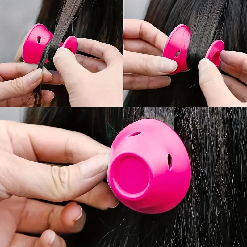 30pcs Hair Curlers, Women's Heatless Curlers, Soft Mushroom Shape Curling Tool, Shell Shape Spiral Curlers for All Hair Types Zagiz