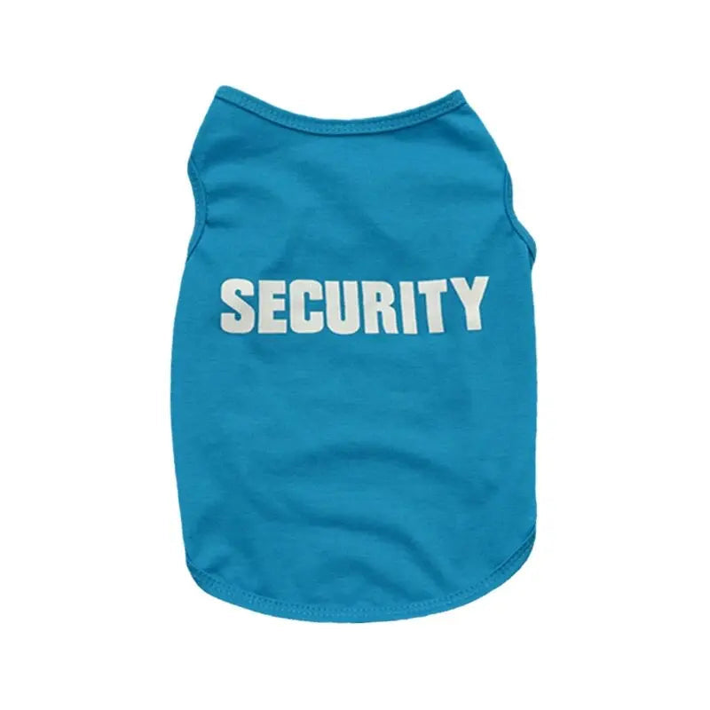 Security Clothing for Dogs Summer Pet Clothes Vest for Small Dogs Chihuahua Yorkshire Puppy Cats Low Price Pets T-shirt Costume Zagiz