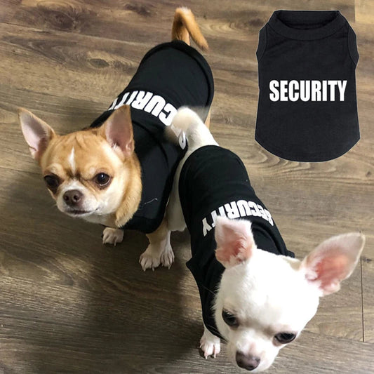 Security Clothing for Dogs Summer Pet Clothes Vest for Small Dogs Chihuahua Yorkshire Puppy Cats Low Price Pets T-shirt Costume Zagiz