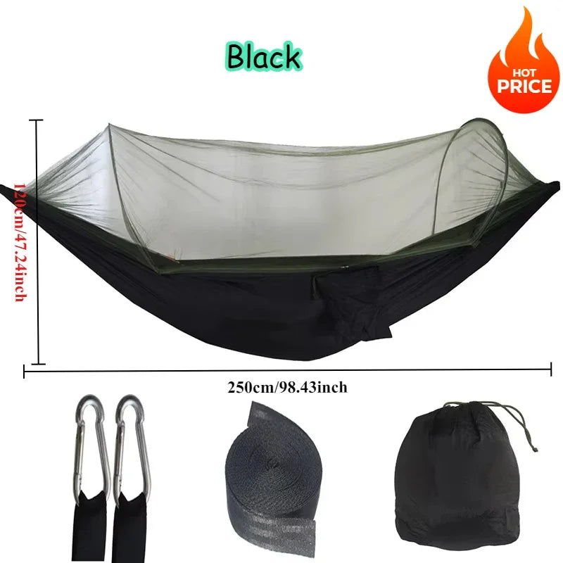 Outdoor Camping Hammock Hanging Bed with Mosquito Net Zagiz