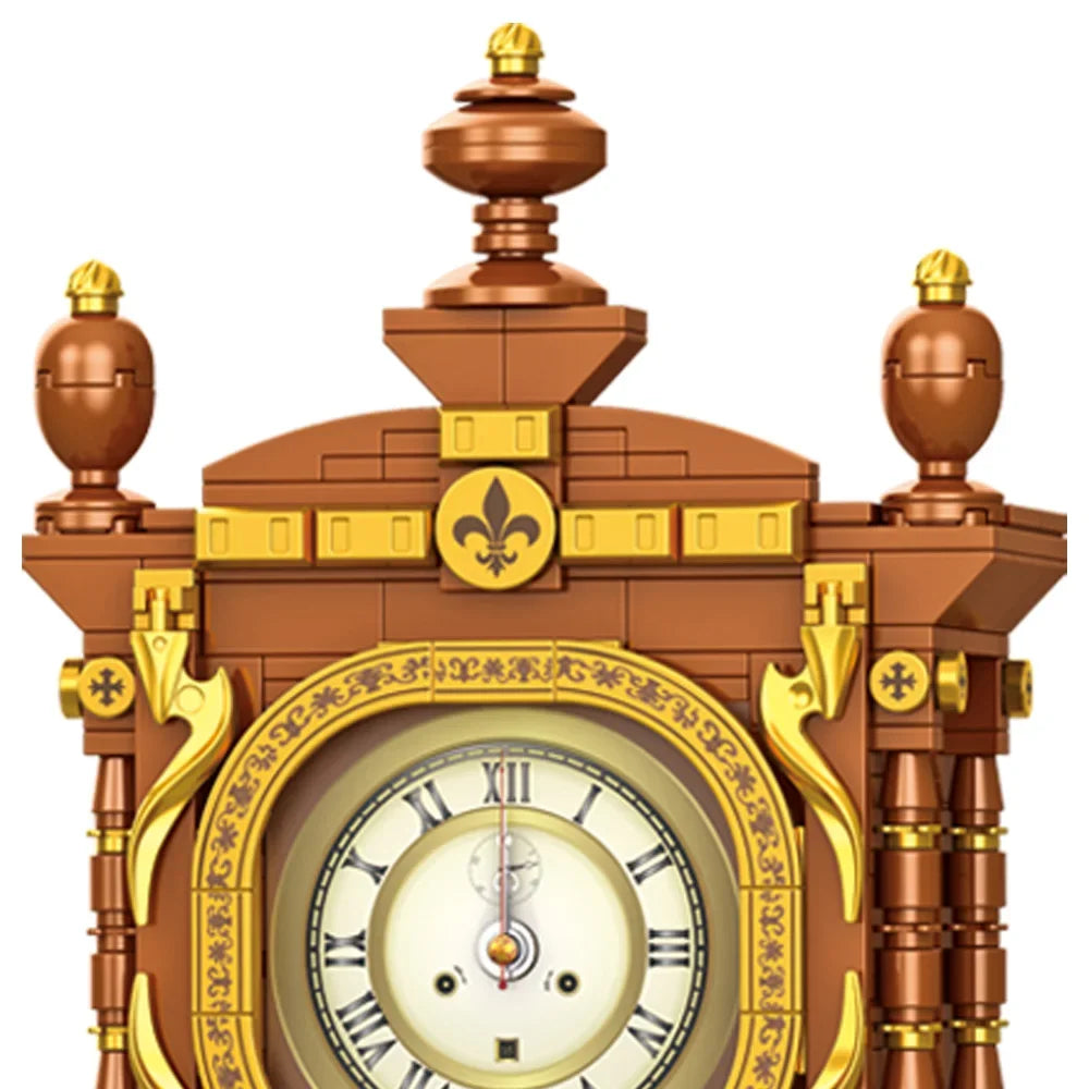 751PCS Classic Retro Series Swing Clock Building Blocks With Pendulum Construction Brick Set Gift for Kids Adult Zagiz
