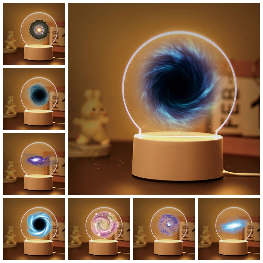 Black hole 3D Night Light Kids Toy Children'S Room Decor Birthday Gift Zagiz