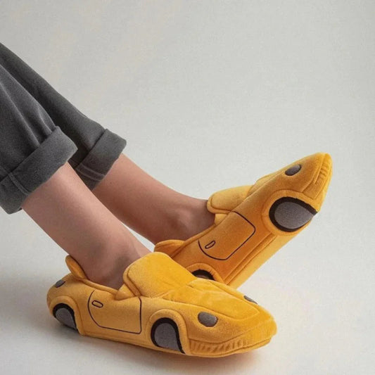 Racing Car Plush Slippers Zagiz