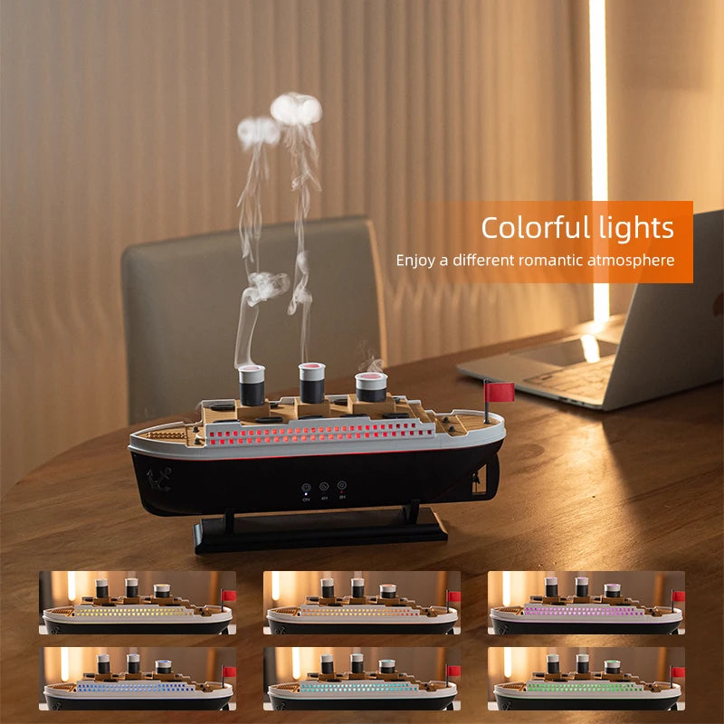 Titanic Ship Model Decoration Air Humidifier Oil Diffuser Zagiz