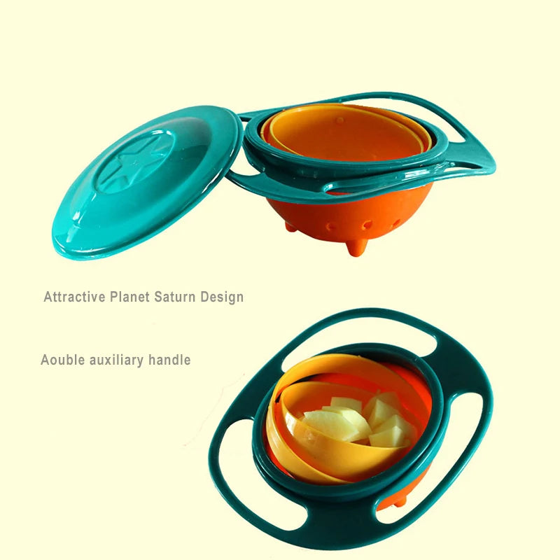 Gyro Bowl Children Rotary Balance Feeding Dish