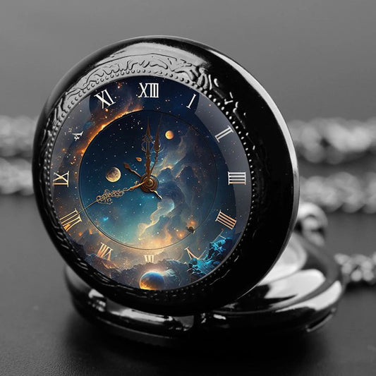 Unique Steampunk Glass Dome Vintage Quartz Pocket Watch Men Women Pendant Necklace Chain Charm Clock Hours Watch Jewelry Gifts Zagiz