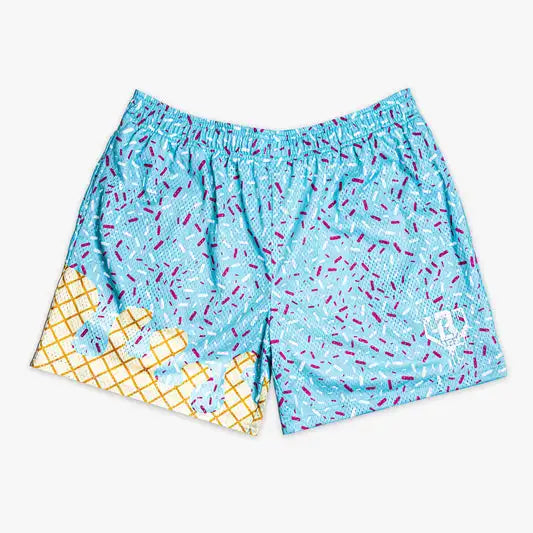 SummerMen's Quick-Drying Ice Cream Youth Shorts American Basketball Fashion Trend Comfortable Casual Sports Baseball Shorts Moto Zagiz