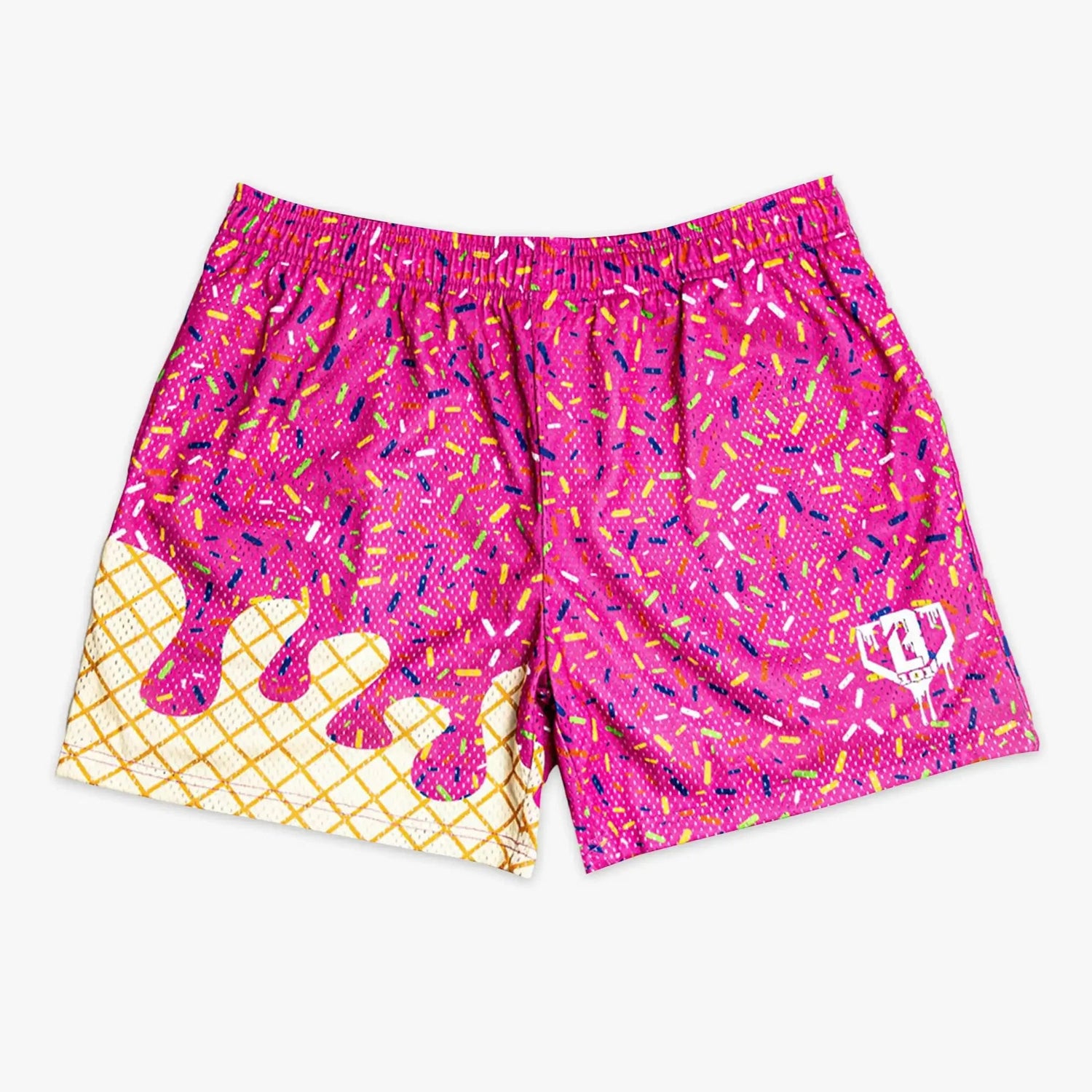 SummerMen's Quick-Drying Ice Cream Youth Shorts American Basketball Fashion Trend Comfortable Casual Sports Baseball Shorts Moto Zagiz
