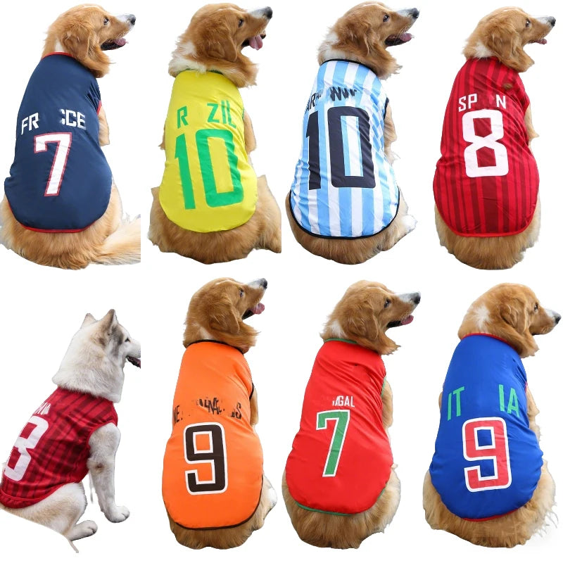 2026 Soccer Cat Dog Football Breathable Mesh Jersey Dog Jersey Thin Cool Summer Pet Clothes T Shirt Puppy Soft Quick Dry Vest Zagiz
