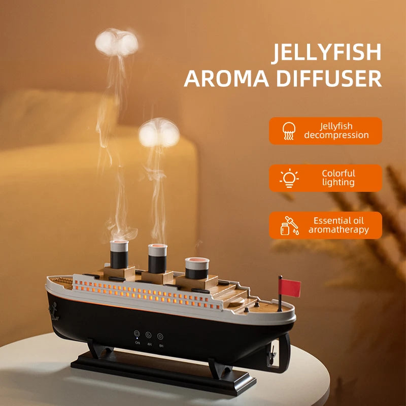 Titanic Ship Model Decoration Air Humidifier Oil Diffuser Zagiz