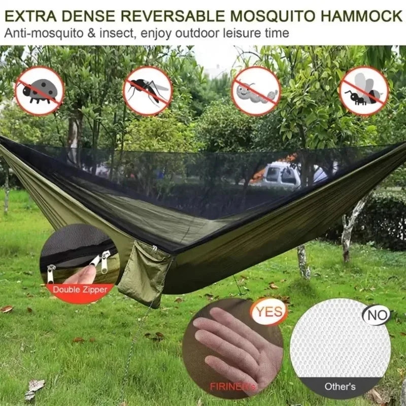 Outdoor Camping Hammock Hanging Bed with Mosquito Net Zagiz
