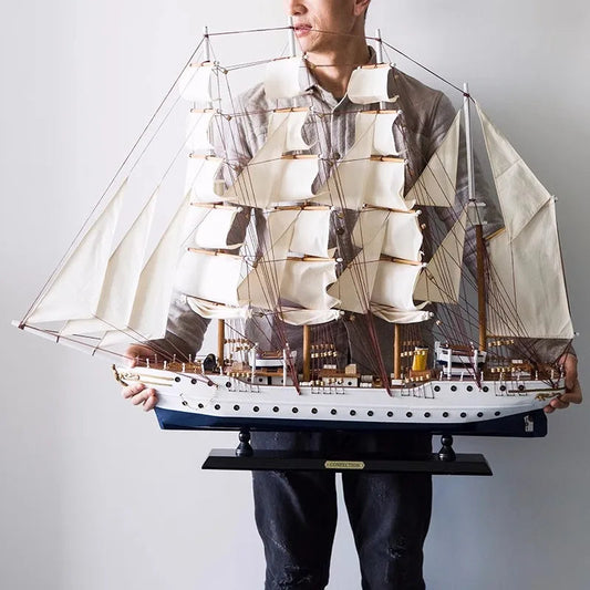 Simulation pirate boat Room Ornaments,Handmade Wooden Ship,Home Decoration,Study Office Decoration,Children's Day,Birthday Gift Zagiz