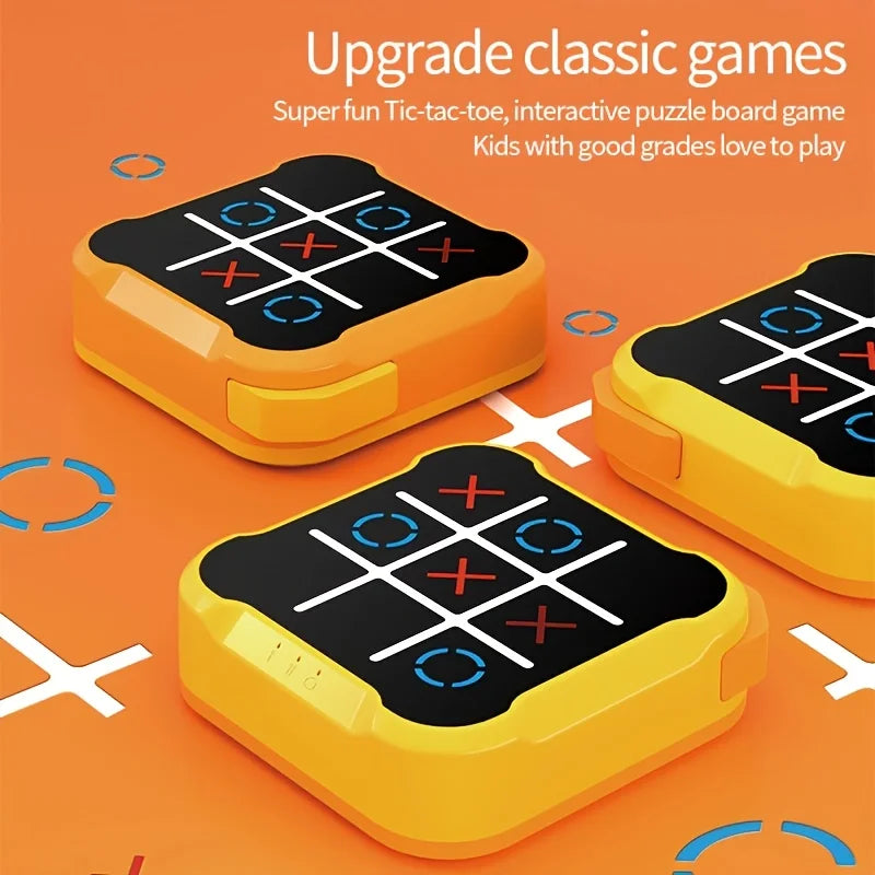 Children Electronic Toys Tic Tac Toe Board Games Montessori Puzzle Table Game Portable Travel Games for Kids Adult Zagiz