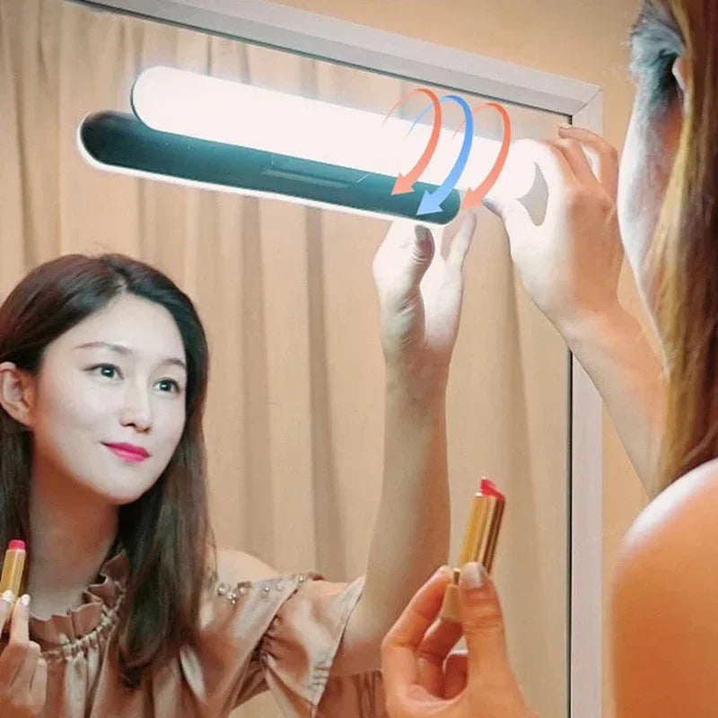LED Makeup Mirror Light  5V USB Rechargeable Vanity Lamp Eye Protection Hanging Magnetic Desk Lamps Touch Switch Book Lights Zagiz