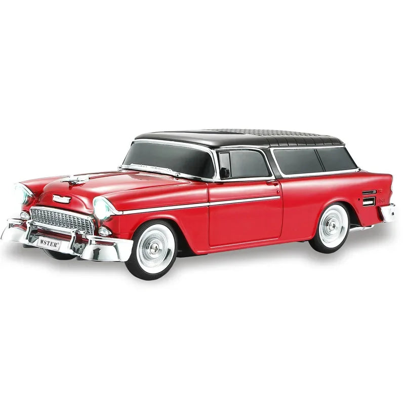 WS-1955 Retro Chevrolet Car Shaped Wireless Bluetooth Speakers Support TF USB FM AUX Playback with LED Light Type C Charging Zagiz