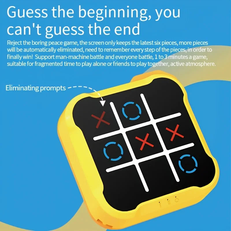Children Electronic Toys Tic Tac Toe Board Games Montessori Puzzle Table Game Portable Travel Games for Kids Adult Zagiz