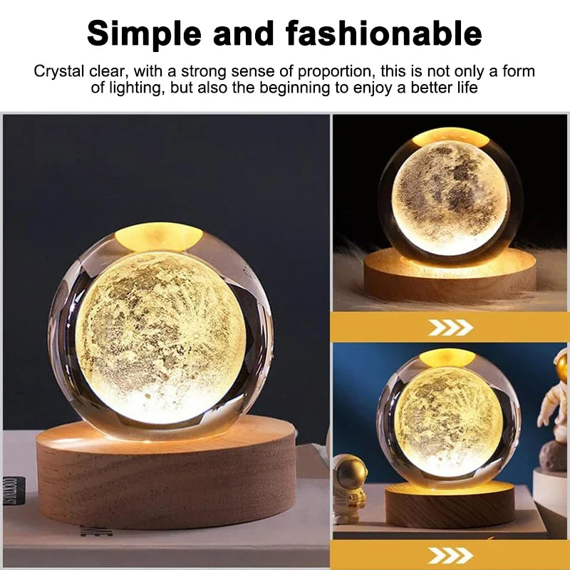 Luminous Crystal Ball LED Night Light Zagiz