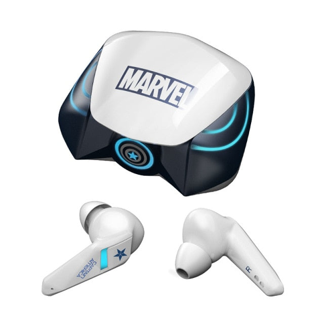 Marvel Iron Man TWS Bluetooth 5.0 Earphones Wireless Headphone In-ear Noise Reduction Sports Gaming Waterproof Earbuds Headsets