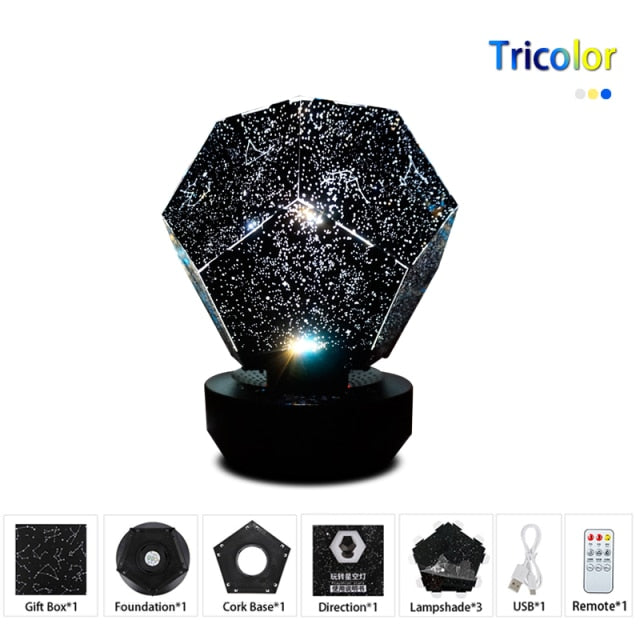 LED Star Projector Lamp Children Bedroom Galaxy Night Light