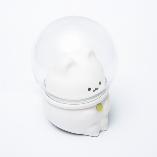 LED Night Light Space Capsule Cute Cat or Rabbit Lamp For Kids Bedroom