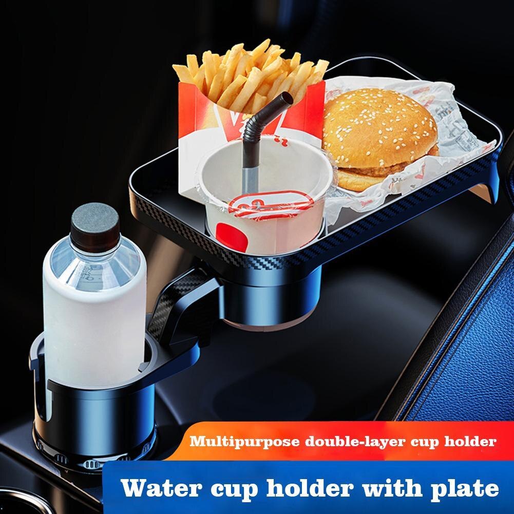 Car Cup Holder Tray 360 Degree Rotating Tray