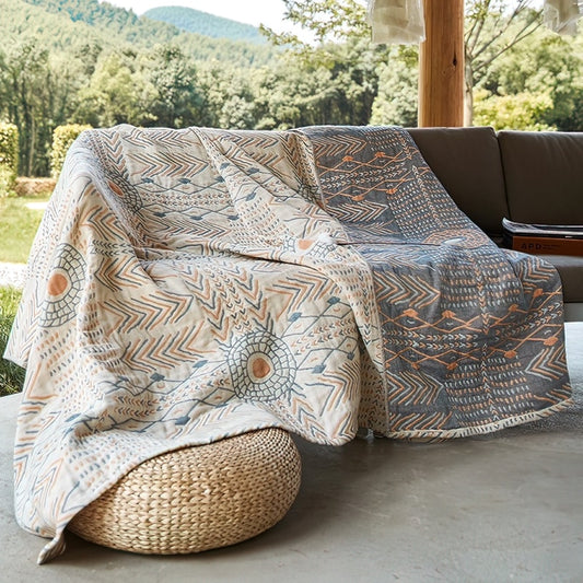 100% Cotton Boho Printed Blanket Zagiz