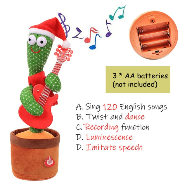 Dancing Cactus Plush Toy Soft That Can Sing And Dance with Voice Interaction