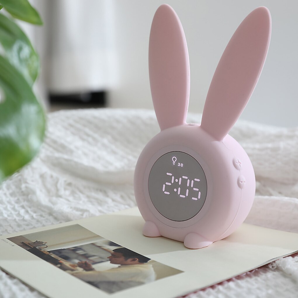 Led Digital Rabbit Alarm Clock - USB Chargeable