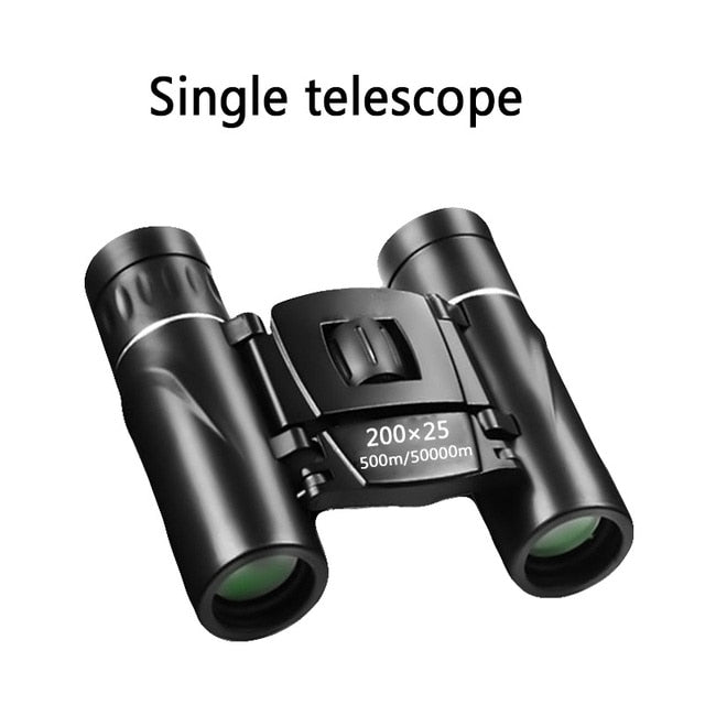 300x25 Powerful Binoculars Long Range Telescope HD Zoom Portable Folding Low Light Night Vision Monocular 4K