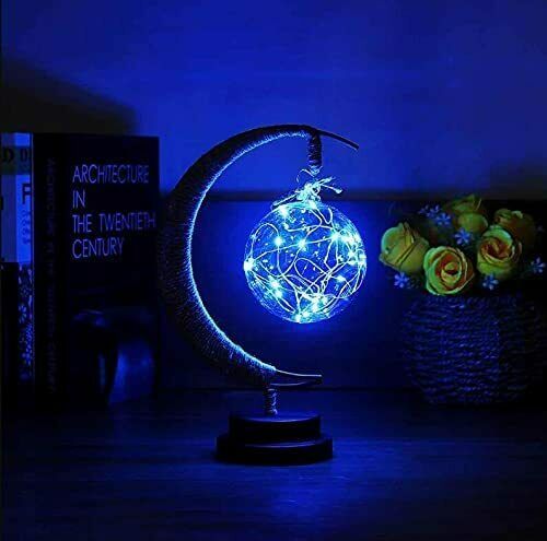 Enchanted Lunar Lamp Hanging Moon LED Night Light