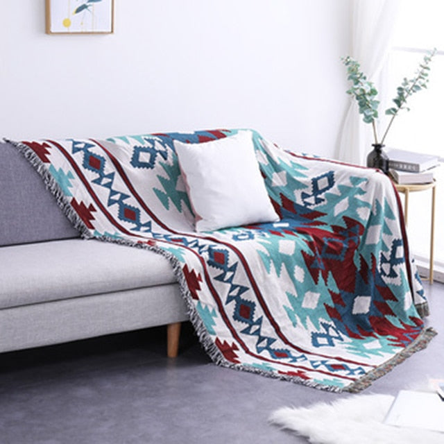 Bohemian Sofa Cover Blanket