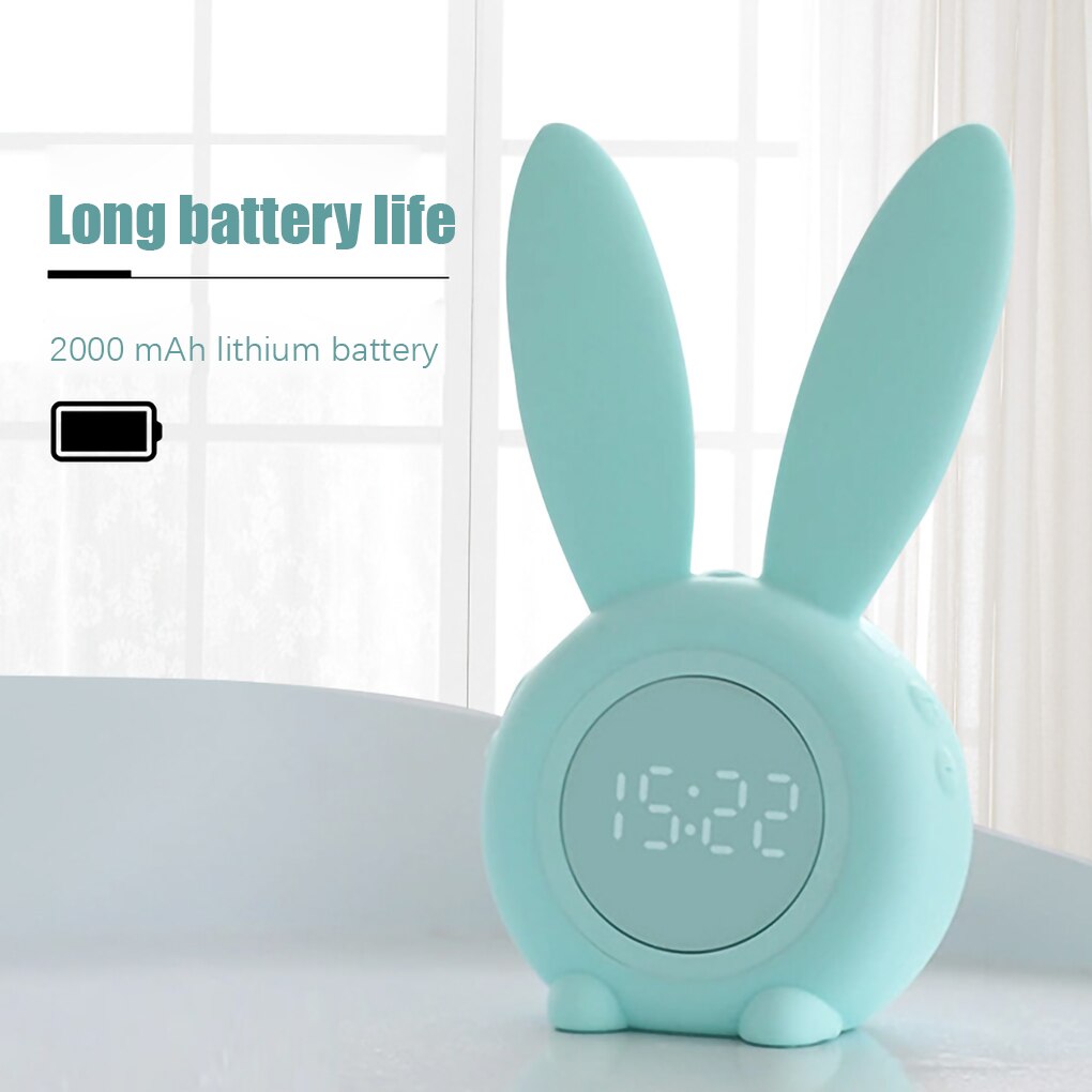 Led Digital Rabbit Alarm Clock - USB Chargeable