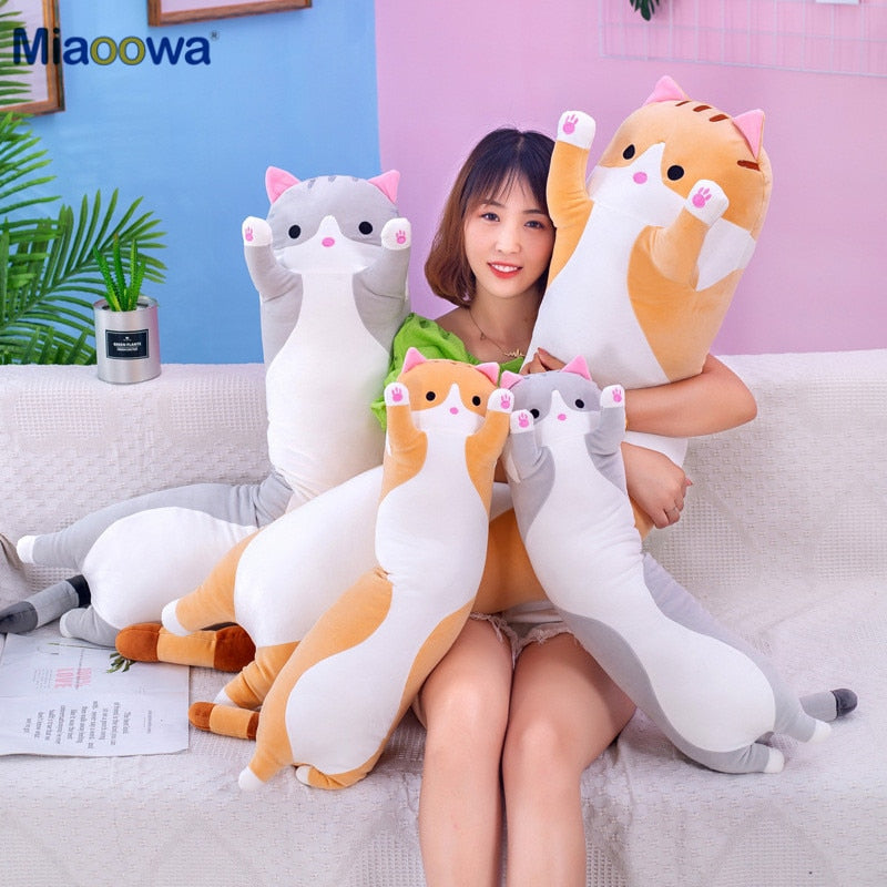 Cute Soft Long Cat Pillow Plush