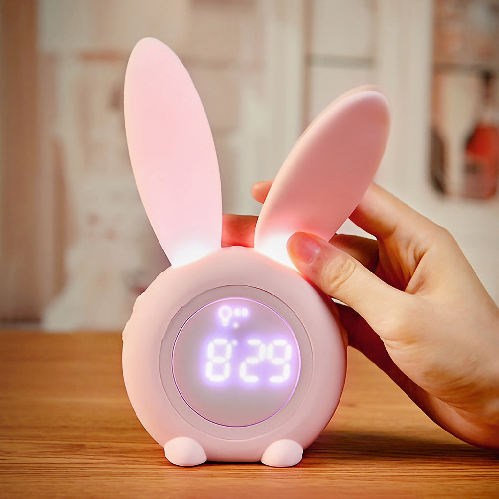 Led Digital Rabbit Alarm Clock - USB Chargeable