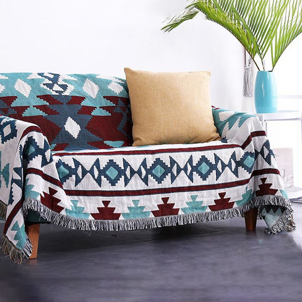 Bohemian Sofa Cover Blanket