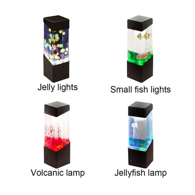 LED Tank Night Light Aquarium - Volcanic/Jellyfish