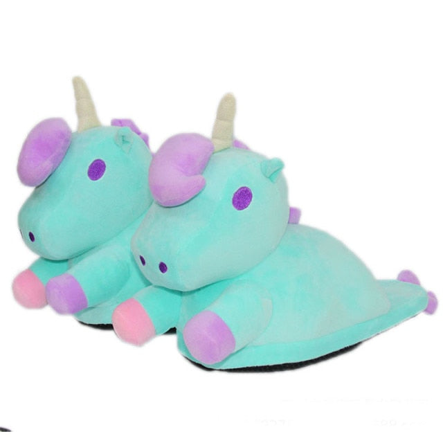 Plush Indoor Animal Home Slippers