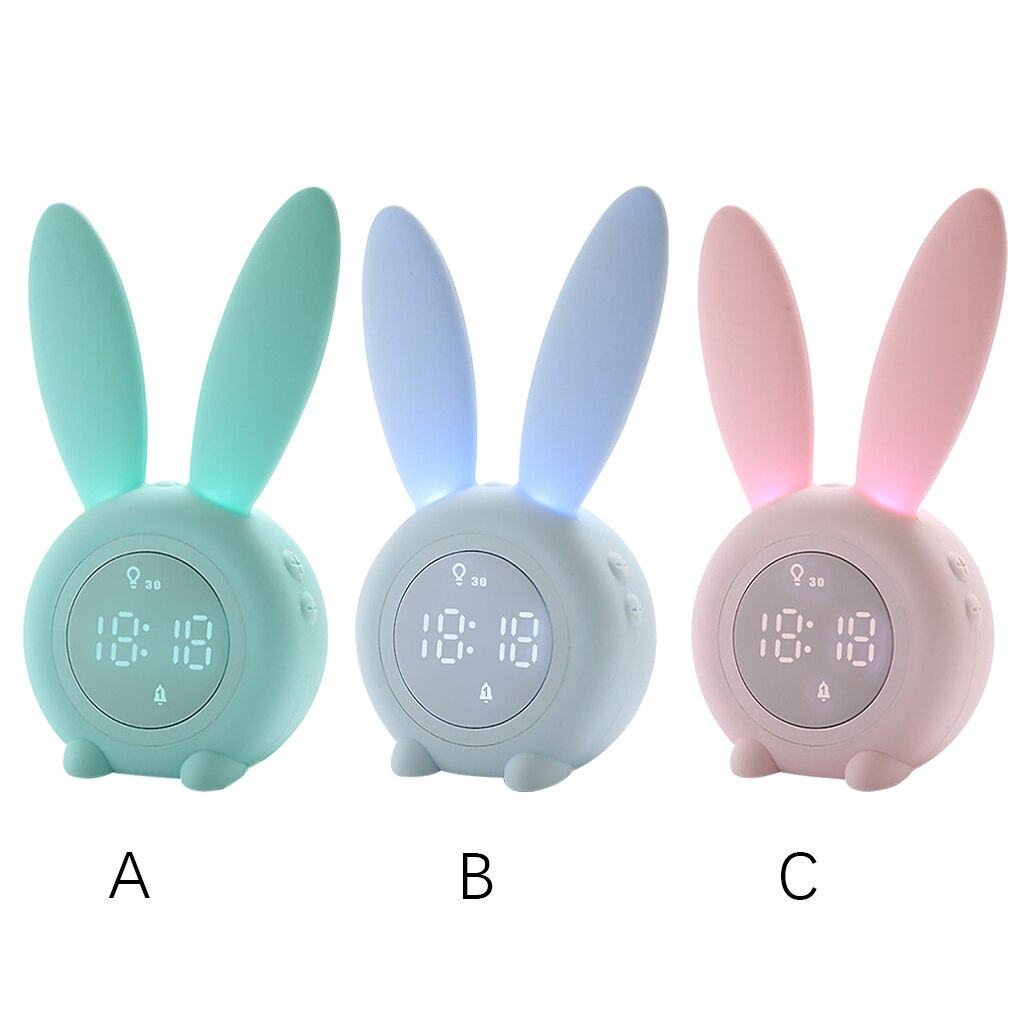 Led Digital Rabbit Alarm Clock - USB Chargeable